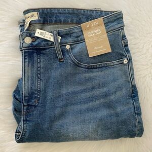 Madewell Blue Mid Rise Kick Out Crop Jeans Sz 16W